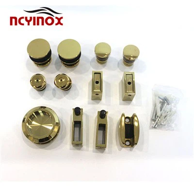 Equipo decorativo del hardware de la puerta rodante de desplazamiento del grado del acero inoxidable para las puertas solas